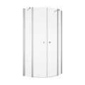 Ronal Solino kabina półokrągła 80x80cm, promień 550 mm, profile srebrny połysk, szkło bezbarwne SOR550805007