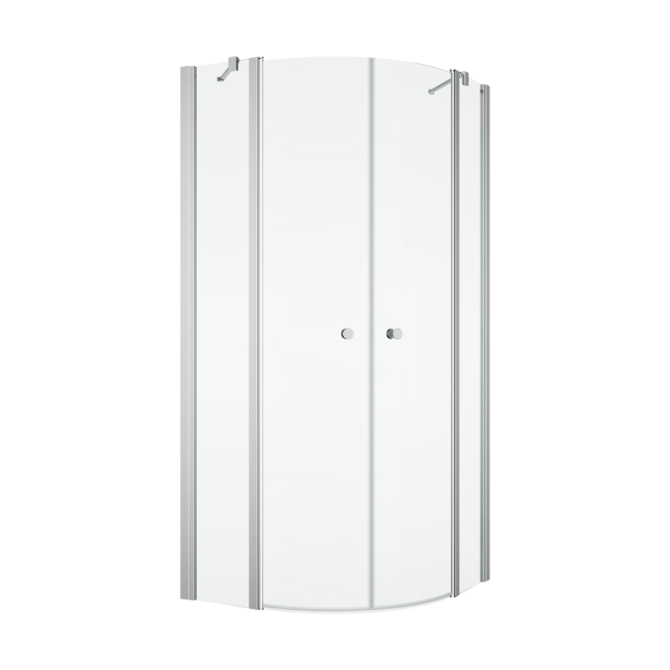 Ronal Solino kabina półokrągła 80x80cm, promień 550 mm, profile srebrny połysk, szkło bezbarwne SOR550805007