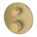 GROHE Atrio Private Collection termostatyczna bateria do obsługi dwóch odbiorników, element zewnętrzny, złoty szczotkowany - brushed cool sunrise 24396GN