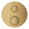 GROHE Atrio Private Collection termostatyczna bateria do obsługi dwóch odbiorników, element zewnętrzny, złoty szczotkowany - brushed cool sunrise 24396GN