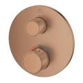 GROHE Atrio Private Collection termostatyczna bateria do obsługi dwóch odbiorników, element zewnętrzny, miedziany szczotkowany - brushed warm sunset 24396DL0