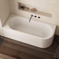 Ronal Daisy wanna wolnostojąca narożna 170x70x55cm, lewa, biały połysk WAS00A0