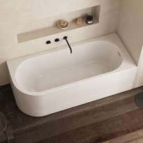 Ronal Daisy wanna wolnostojąca narożna 170x70x55cm, prawa, biały połysk WAD00A0