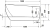 Duravit DuraFaro wanna wolnostojąca 150x70cm, biała 700566000000000 - rysunek wymiarowy