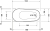 Duravit DuraFaro wanna wolnostojąca 150x70cm, biała 700566000000000 - rysunek wymiarowy