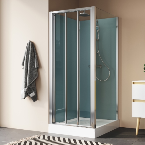 Ronal Modul 1200 kabina czterościenna prostokątna 100x80cm, wariant 4, wersja montażu narożnik 21084S324007