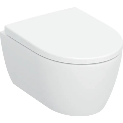 Geberit Icon miska podwieszana 49x35,5cm, TurboFlush, biała z deską wolnoopadającą 503.048.00.1
