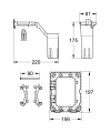 GROHE Fresh zestaw adaptacyjny 38796000 - rysunek wymiarowy