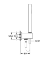 Grohe Euphoria Cube Stick zestaw prysznicowy, chrom 26405000