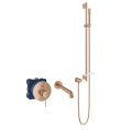 GROHE Essence zestaw wannowo-prysznicowy, podtynkowy, miedziany szczotkowany, brushed warm sunset 24058DL1-09