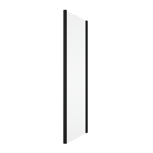 Ronal Solino SOLT3 ścianka boczna 80cm, profil czarny mat, szkło bezbarwne SOLT308000607