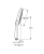 Grohe 26574GL0 rysunek wymiarowy rączki prysznicowej