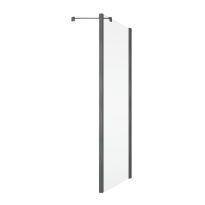 Ronal Solino SOLT3 ścianka boczna 80cm, profil gunmetal szczotkowany, szkło bezbarwne SOLT308002607