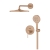 Zestaw prysznicowy podtynkowy GROHE Essence brushed warm sunset z deszczownicą i rączką prysznicową