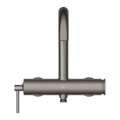 Bateria wannowa Grohe Atrio grafit szczotkowany w nowoczesnej łazience