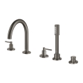 Grohe Atrio bateria wannowa brushed hard graphite 29497AL0 wylewka z perlatorem
