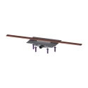 KESSEL Linearis Infinity 60 odpływ liniowy 1000mm, syfon Megastop, miedź szczotkowana 45303.10