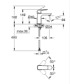 Grohe Cubeo 1016990000 - rysunek wymiarowy