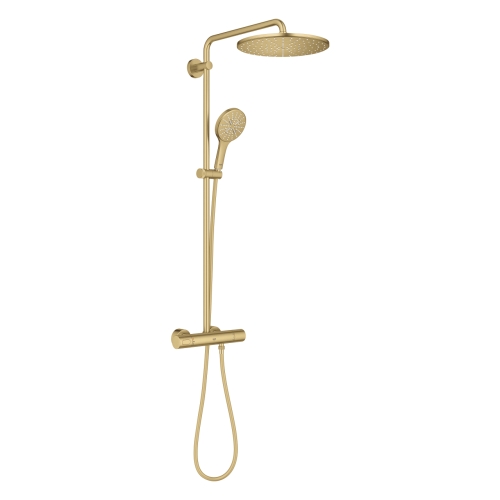 GROHE Rainshower SmartActive 310, system prysznicowy z termostatem, złoty szczotkowany 26836GN0