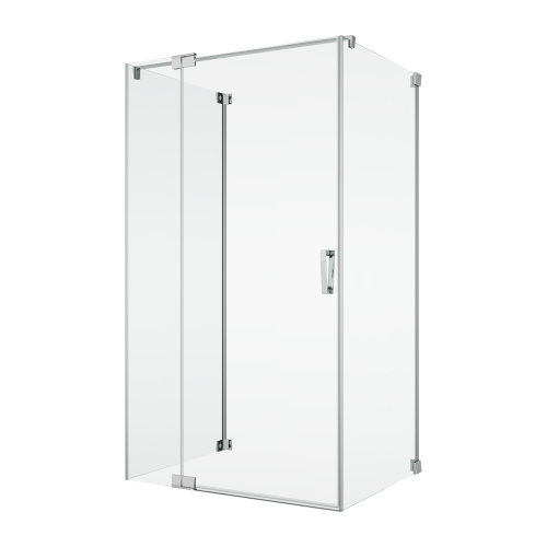 Ronal Cadura kabina trójścienna 80x90x80cm, lewa, profil srebrny połysk, szkło bezbarwne CA13G090-CAT1080-CAT3080-RCA50.1000-50.07
