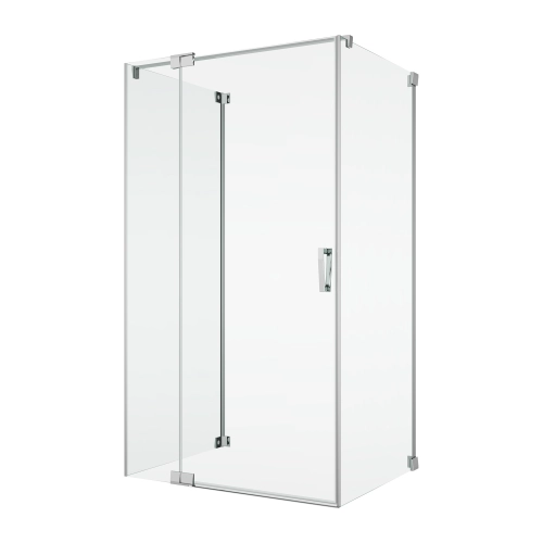 Ronal Cadura kabina trójścienna 80x90x80cm, lewa, profil srebrny połysk, szkło bezbarwne CA13G090-CAT1080-CAT3080-RCA50.1000-50.07