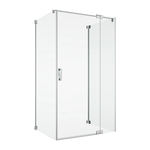 Ronal Cadura kabina trójścienna 80x90x80cm, prawa, profil srebrny połysk, szkło bezbarwne CA13D090-CAT1080-CAT3080-RCA50.1000-50.07