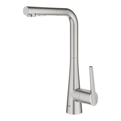 Bateria kuchenna GROHE Zedra Touch z wyciąganą wylewką SuperSteel