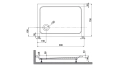 Sanplast Free Line brodzik prostokątny B/FREE 75x90x5+ST2 615-040-1311-01-000