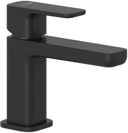 Jednouchwytowa bateria umywalkowa Kludi Renon 85 mm w czarnym macie