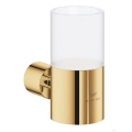 GROHE Atrio 40884DC0 – eleganckie akcesorium łazienkowe w kolorze złotym błyszczącym, zdjęcie przestawia uchwyt z dozownikiem 40886GL0 - zamawiany osobno