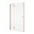 Ronal Annea drzwi prysznicowe lewe wersja do wnęki z zestawem VANE27 brushed copper lewe