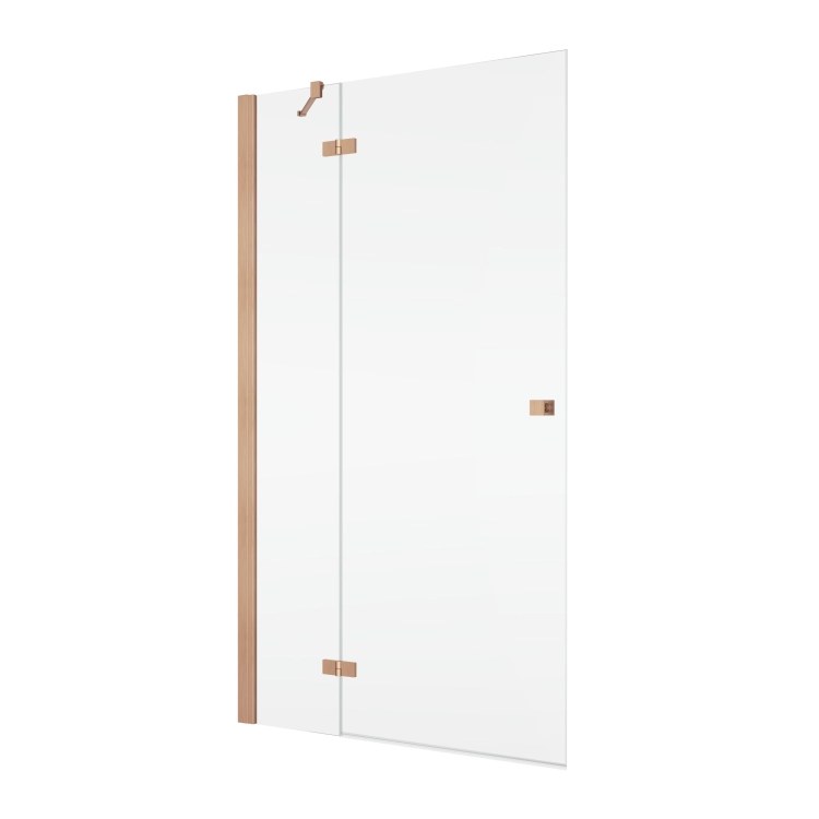 Ronal Annea an13 brushed copper drzwi prysznicowe lewe  - wersja standard do ścianki ANT1