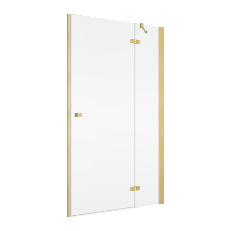 Ronal Annea drzwi prysznicowe prawe wersja do wnęki z zestawem VANE27 brushed gold