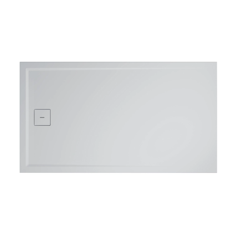 Brodzik konglomeratowy Ronal Livada 70x140 cm biały – widok z góry