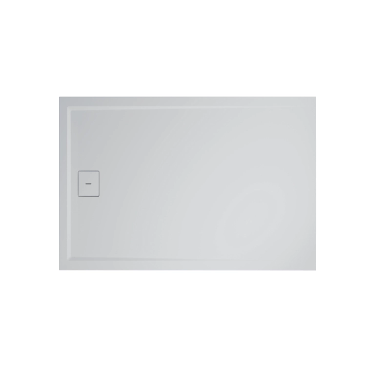 Brodzik konglomeratowy Ronal Livada 90x100 cm biały – widok z góry
