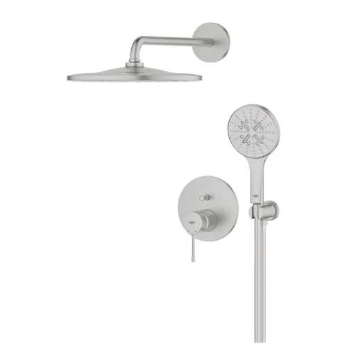 Zestaw prysznicowy podtynkowy GROHE Essence kolor stal szczotkowana 25287DC0
