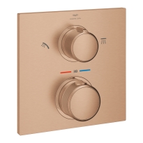GROHE Spa Allure bateria termostatyczna, prysznicowa, podtynkowa, element zewnętrzny, miedziany szczotkowany - brushed warm sunset 29181DL2