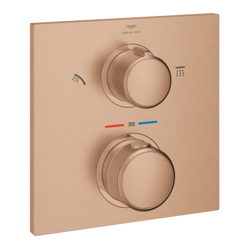 GROHE Spa Allure bateria termostatyczna podtynkowa 29181DL2 w wykończeniu brushed warm sunset