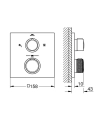 Grohe 29182DL2 rysunek wymiarowy