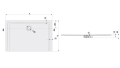 Sanplast Space Mineral brodzik prostokątny B-M/SPACE 70x80x1,5cm Pro Safe 645-290-0110-01-002