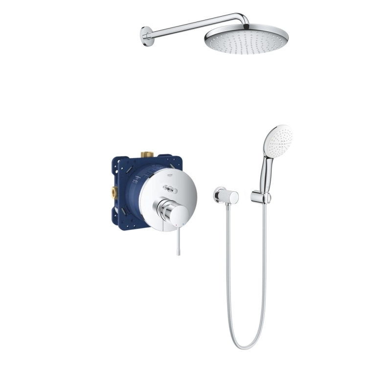 Zestaw prysznicowy podtynkowy GROHE Essence z deszczownicą 250 mm chrom