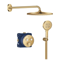 GROHE Grohtherm SmartControl zestaw prysznicowy podtynkowy z termostatem, złoty połysk - cool sunrise 29119GL0-03