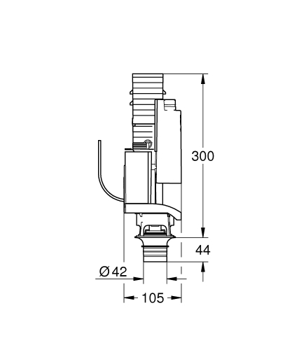Grohe 38736000 rysunek wymiarowy