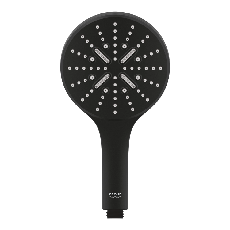 Słuchawka prysznicowa GROHE Rainshower SmartActive 130 Phantom Black 3 strumienie