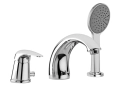 Bateria wannowa 3-otworowa chrom Paffoni Duemila DU040CR z zestawem natryskowym