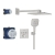 Grohe SmartControl komplet prysznicowy w kolorze stali nierdzewnej