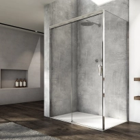 Ronal Cadura kabina prostokątna 110x80cm, lewa, profil srebrny połysk, szkło bezbarwne CAS2G110CAST0805007