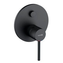 KLUDI Bozz bateria wannowo-prysznicowa podtynkowa do KLUDI-SLIM.BOXX, element zewnętrzny, czarny mat 387593976