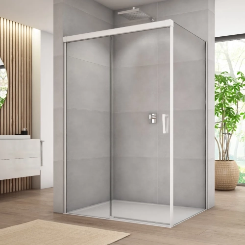 Kabina prysznicowa Ronal Cadura 140x80 cm biała mat