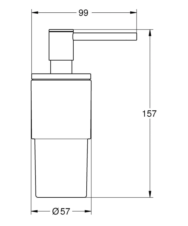 Grohe 40886GN0 - rysunek wymiarowy